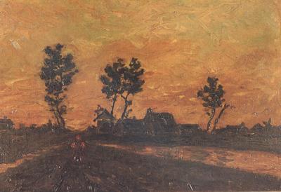 Vincent Van Gogh Landscape at Sunset (nn04)